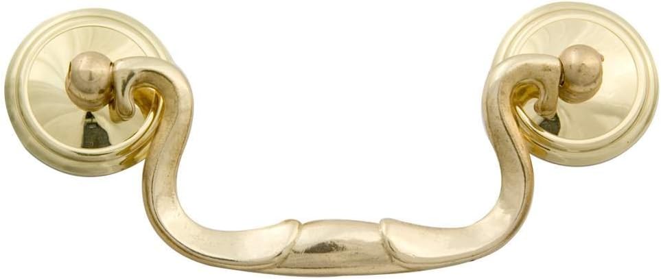 3-1/2 in Solid Brass Bail Pull, Hardware Restoration