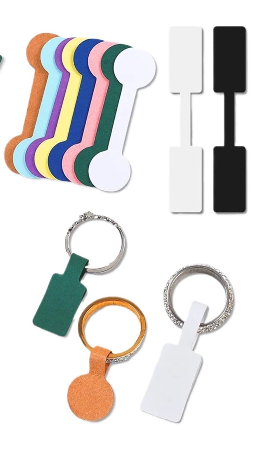 Lot de 300 étiquettes autocollantes pour bijoux, colliers, boucles d'oreilles, bracelets, cartes