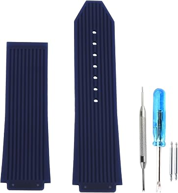leather watch strap 25mm Rubber watch band replacement for hublot big bang watch strap silicone wristband bracelet