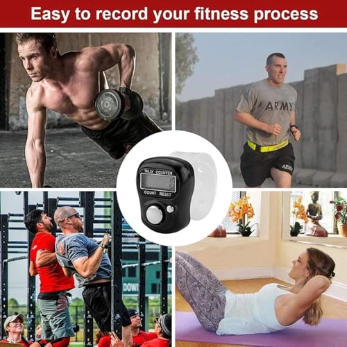 Image of Counter for Chanting MantraTally Counter | 5-Digit Finger Ring with LCD Display & Reset Button | Handheld Counter for Meditation, Jap, Sports, Knitting & Classroom Use (Tally Counter Pack - 5)