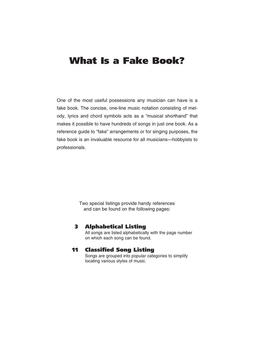 Best Fake Book Ever 5th Edition: Over 1000 Songs for Keyboard Vocal Guitar and All C Instruments | Comprehensive Sheet Music with Chords Lyrics and Melodies ... and All C Instruments (English Edition)