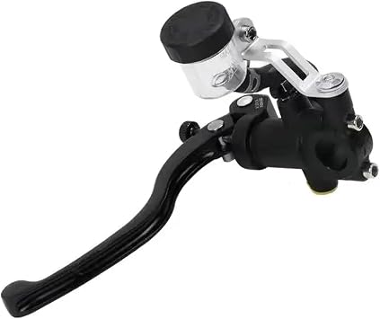 Radial 17.5mm Master Cylinder Motorcycle Scooter Clutch Adelin PX1 Brake Pump Lever Installation 22mm Compatible with Yamaha Compatible with KawasakiBlack Left