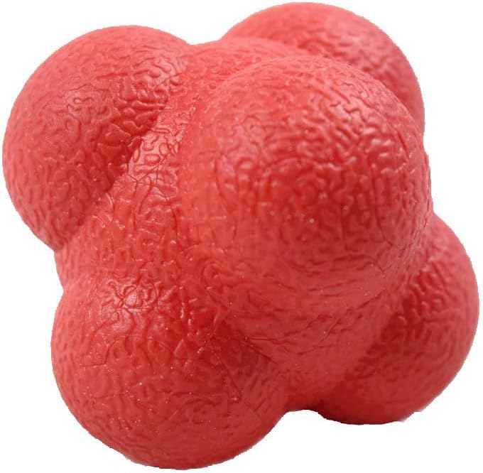 Miniatura 5 de Paquete de 4 bolas de reacción, 2.8 pulgadas, equipo de entrenamiento de reflejo de balonmano de béisbol, coordinación ojo-mano, entrenador de