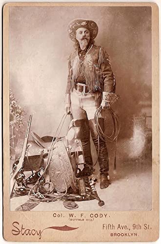 Magnífico retrato de Buffalo Bill de 1890 en impresión artística de 11 x 17