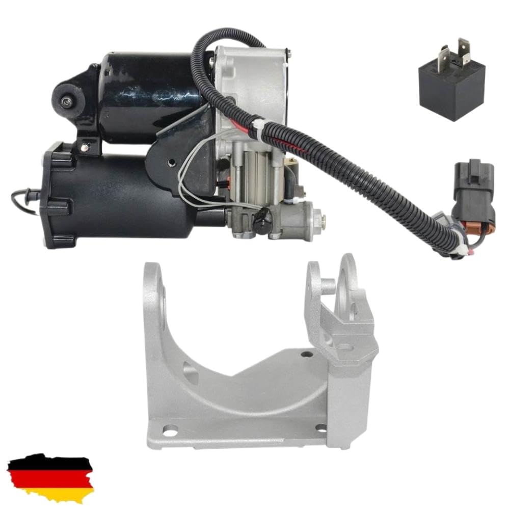 Air Suspension Compressor Pump with Mount Bracket and Relay Compatible with Discovery 3 Discovery 4 LR3 LR4 Sport LR023964