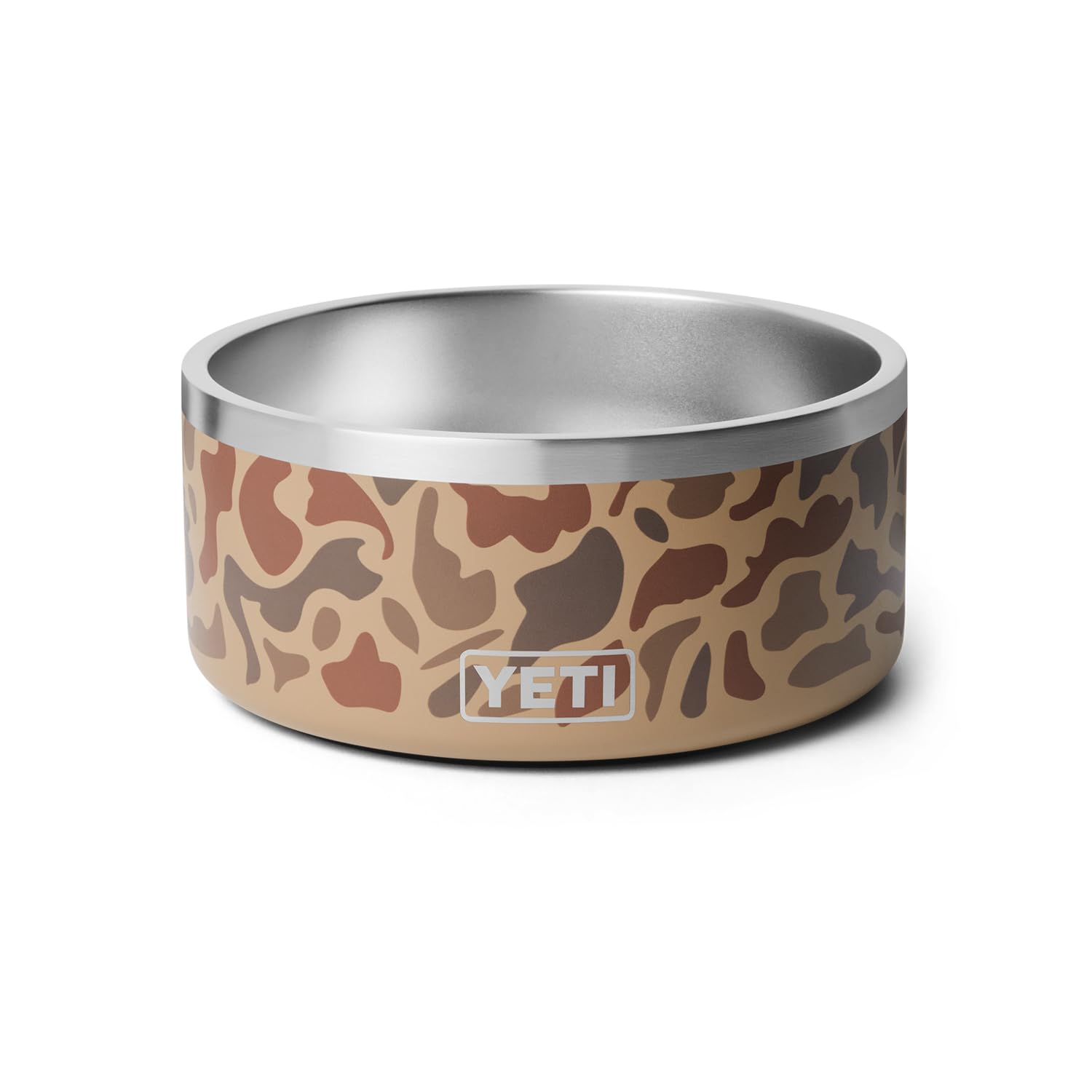 YETI Boomer 8, cuenco antideslizante de acero inoxidable para perros, capacidad para 64 onzas, camuflaje de humedales