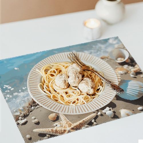 Sets de table de qualité supérieure motifs coquillages抗热 infroissable