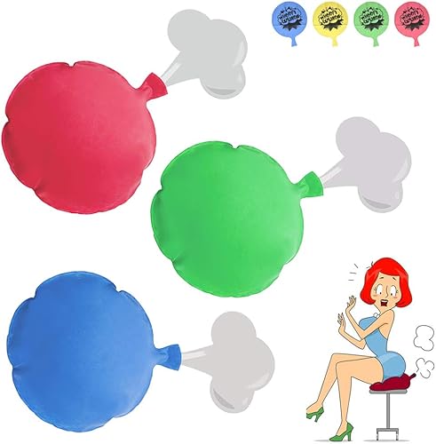 Miniatura 4 de Cojín Whoopee de 8 pulgadas Whoopie Maker Gas Joke Fart Toy Noise Maker Broma Fun Gag 3PC