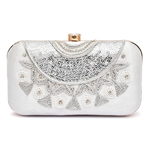 Image of For The Beautiful You Neck Embroidered Women's Clutch
