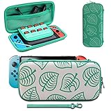 Carrying Case Compatible with Switch, [for Animal New Horizons Edition] New Leaf Crossing Design, Portable Travel Carry Case Bag for Switch