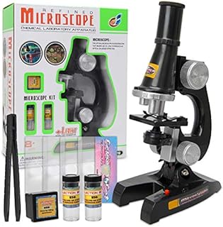 Zhichengbosi Microscope, 450x, 200x, 100x Beginner Microscope Set, Microscope with Experiment Kit