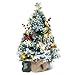 Joiedomi 22" Snow Flocked Prelit Tabletop Christmas Tree for Best Christmas Home Decorations (Battery Operated)