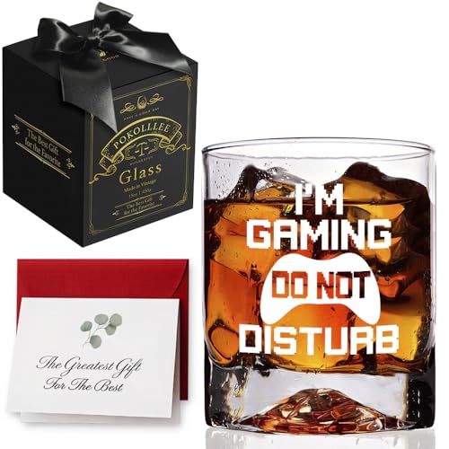 Do Not Disturb I'm Gaming Whiskey Glass