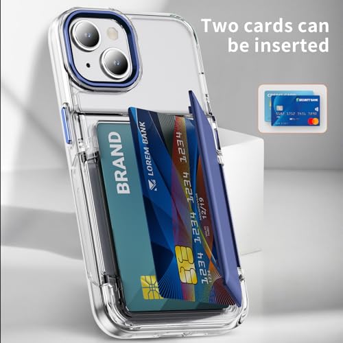 Coque iPhone 14 antichoc transparente LEMAXELERS étui rigide bleu JF