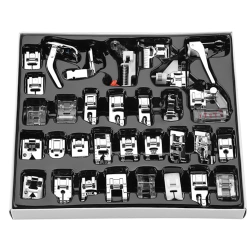 Set 32 Piezas Pies Prensatelas Metalicos para Maquina de Coser miniatura 1