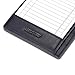 HISCOW Italian Leather To Do List Notepad & Pocket Notebook - 3x5 Memo Pad with Secure Pen Holder, Refillable Note Jotter Organizer for Work & Travel, Black