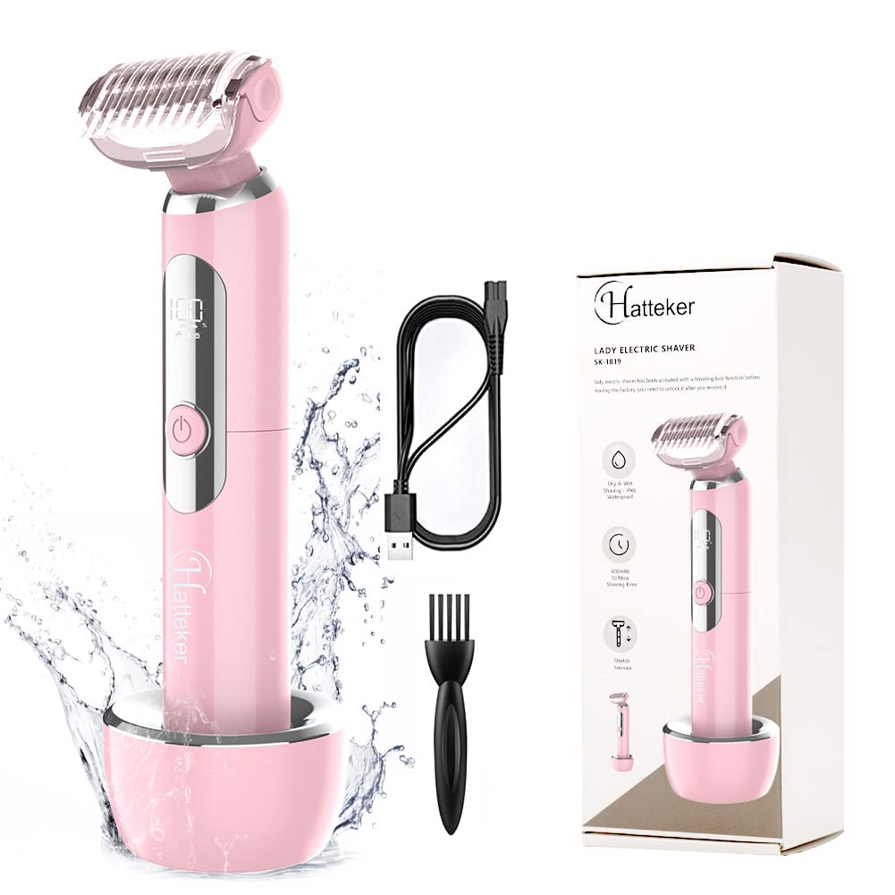 Hatteker Electric Lady Shaver Razor Wet and Dry Waterproof Bikini Trimmer for Women Rechargeable Legs Underarms Public Hai... - Review, Price and Buying Guide