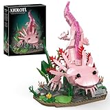 Vziimo Axolotl Building Set, Axolotl Toy Animal Building Blocks with Plants, Animals Display Model Kit, Gifts for Adults Teens Age 14+ (998 PCS)