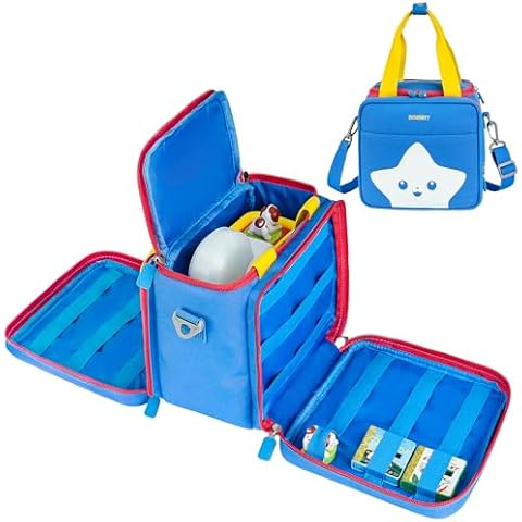 ZIOZERTT Carrying Case Compatible with Little Tikes Story Dream Machine Books Starter Set,Portable Storage Bag for Story Books and Character with Handle and Shoulder Strap,Case Only Cover