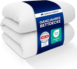 Gentle North Bettdecke 155x220 als Schlafdecke - Ganzjahresdecke für Allergiker geeignet - Weiche Steppdecke - Besonders Flauschig & waschbar bei 95°