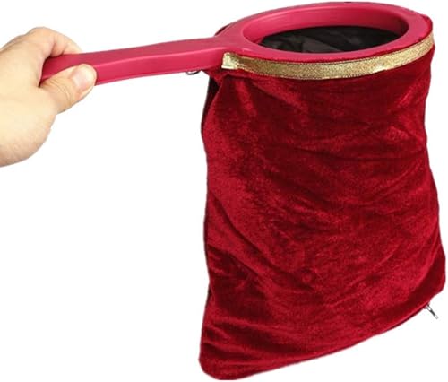 Bolsa de cambio mágica con asa, bolsa de tela universal, accesorios mágicos mágicos, bolsa de cambio que hace que aparezca o desaparezca clásico