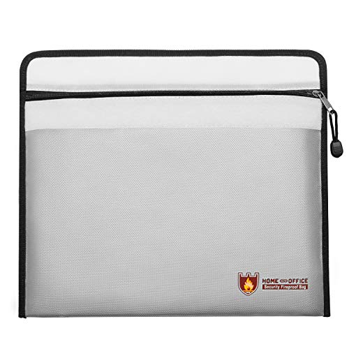 Preisvergleich Produktbild 1 PCS Feuerfeste Dokumententasche Feuersichere Wasserdichte Tasche Hülle für Dokumente Passport Bankdatei Geld Wertsachen