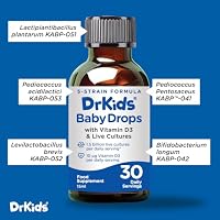 Dr. Kids Baby and Kids Probiotic Vitamin D Drops, Unflavored, 0.5 fl oz — image 5