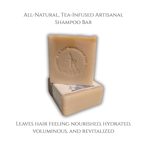 Miniatura 2 de Barra de champú de té de hibisco, con Multani Mitti, Tepezcohuite y sebo, sin fragancia, equilibrante, nutritiva, fortalecedora. Barra de champú de