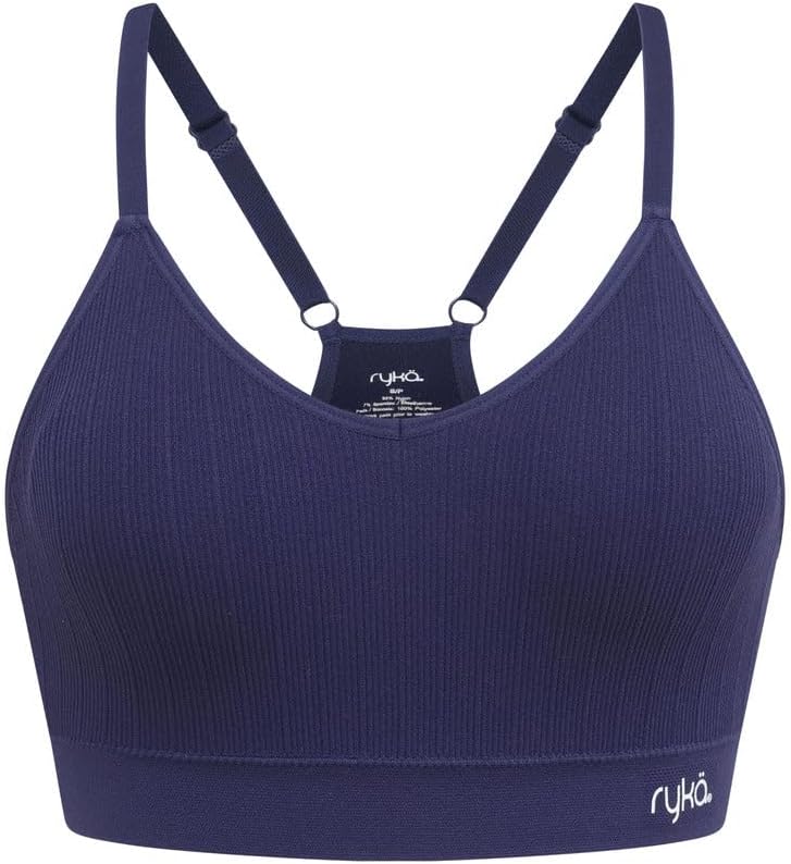 Ryka Sports Bra, Cami Yoga, Athletic Sostén Deportivo, Ashley Seamless v-Neck, 3 Pack - Image 2