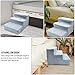 balacoo pet Stairs pet ramp Stairs Dog ramp Steps Foam Pet Ladder pet Step Ladder Dog Climb Stairs pet Steps for car Dog Ladder for Bed couchs pet Step ramp Dog Bed Climbing Stairs Plastic