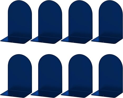 LMTODLFG Book Ends Book Ends Metal Bookends For Shelves 1 Pairs Book End Hold Books Heavy Duty Black Non Skid Bookend Book Holder Stopper Shelf Office Ho - View #4