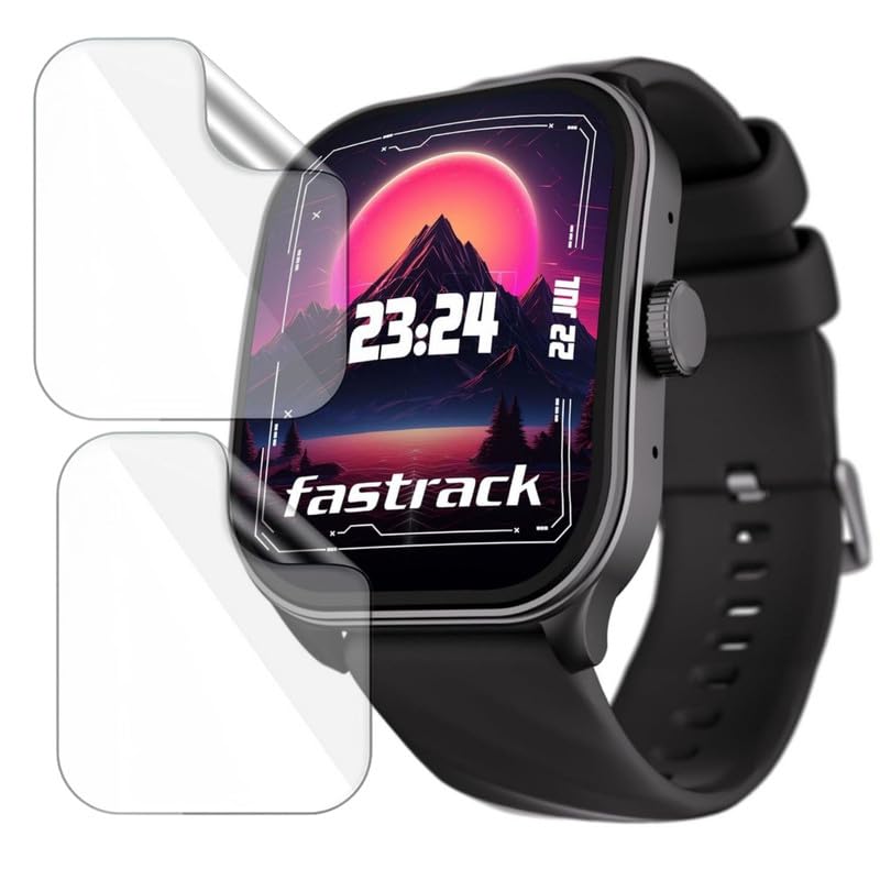 Image of 2 Pack| Smartwatch Screen Protector for Fastrack Limitless Fs2 Pro |1.96 inch| | Flexible TPU Film, 9H Scratch Resistant, Bubble Free Installation - Not Tempered Glass