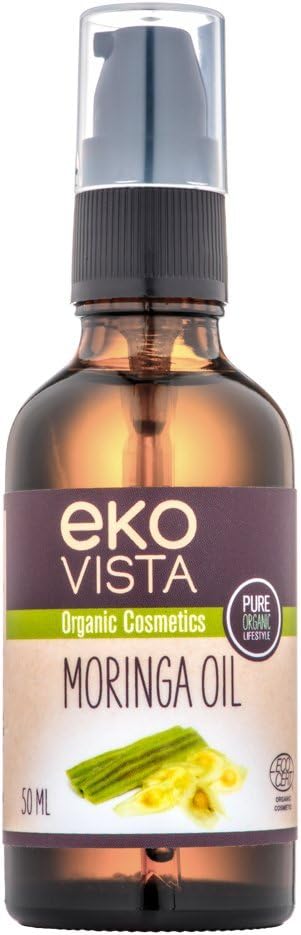 Organic Moringa Oil for Face and Body - 50ml - Ecocert - Cold Pressed