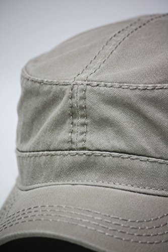 Image of The Vintage Year Heavy Stitching Washed Cotton Cadet Hat - Durable Military Baseball Cap for Men & Women, Outdoor Casual Wear