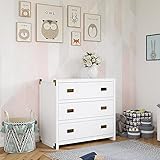 Baby Relax Miles 3-Drawer Dresser, White