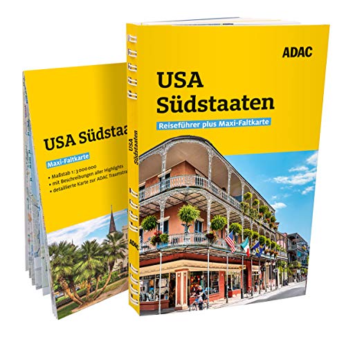 ADAC Reiseführer plus USA Südstaaten: Mit Maxi-Faltkarte und praktischer Spiralbindung