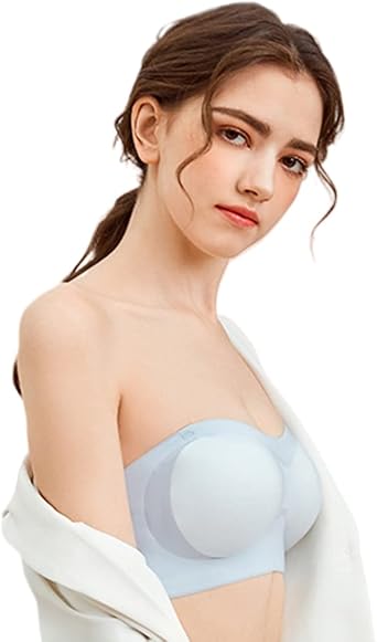 ZOER Strapless Non-Slip Bras for Women,Invisible Traceless Bralette