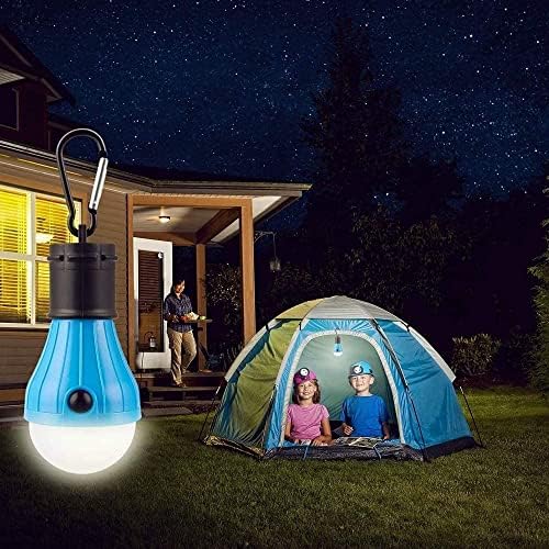 Bulb Lamp Lantern, 4Pcs Emergency Lamp, Camping Light Tent Light, Waterproof Portable Bulb, Camping Lantern Lights, Outdoor Waterproof Camping Lantern LED Light, for Camping, Hiking, Mountaineering