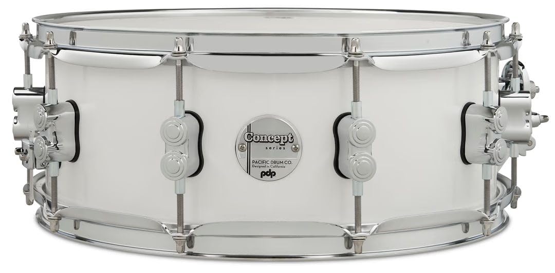 Pacific Drums Concept Maple - Caisse claire en érable, 14" x 5,5", finition laquée Pearlescent White