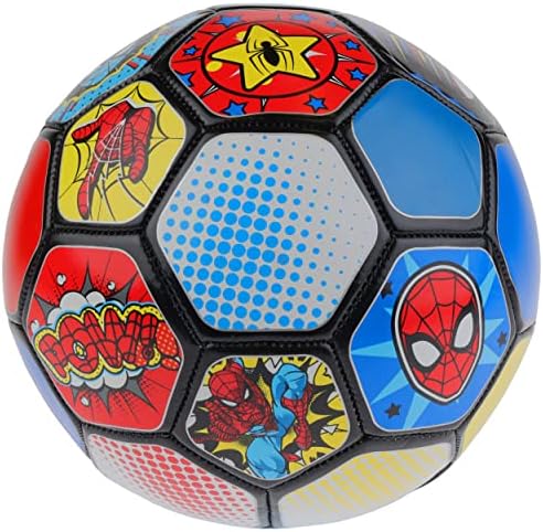 Capelli Sport Marvel Spider-Man Soccer Ball, Comic Design Youth Kids Mini Soccer Ball, Multi, Size 3