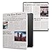Produktbild kwmobile Klapphülle kompatibel mit Amazon Kindle Oasis 10. Generation Hülle - eReader Case - Newspaper Mehrfarbig Schwarz Sand