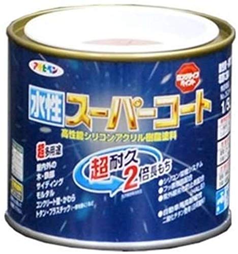 アサヒペン ペンキ 水性スーパーコート 水性多用途 オーシャンブルー 1/5L