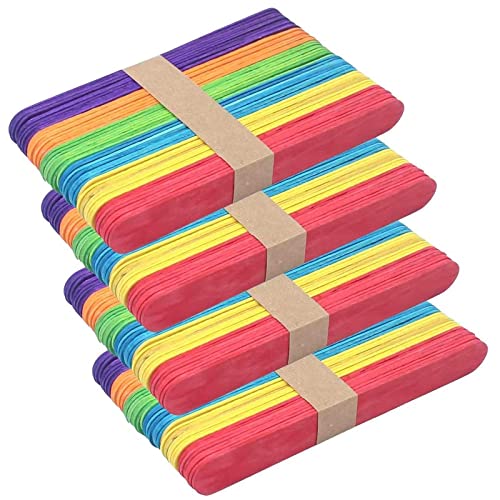 Z Zicome Jumbo Colored Craft Sticks Popsicle Sticks For Arts Diy Project And Classroom Activity, 6 Inch, 200 Pack #TOP27