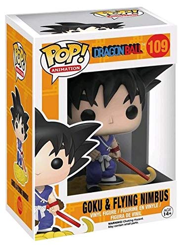 Funko Pop Dragon Ball Z Dragonball Z Goku & Nimbus Figura de Vinilo, Color, estándar (7427)