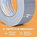 Office Deed Duct Tape Heavy Duty Waterproof, 30 Yards x 2 Inch, 12-Roll Pack, All-Weather Grey Duct Tape Bulk, Strong, No Residue, Industrial and Professional Use