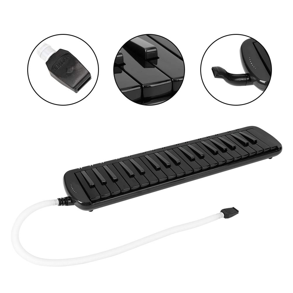 Melodica 37 Key, Melodicas Piano Blowpipe Melodica Instrumento musical(negro)