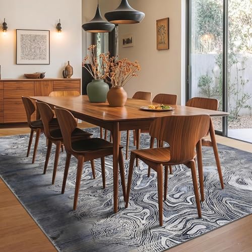 Image of Medallion Vintage Look Carpet for Living Room Bedroom Dining Room | Washable Area Rug with Non Slip TPR Backing | Modern Floor Carpet for Home(Design02-16x24 Inches)