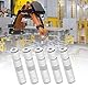 Wjelet 5 Stück Vakuumerzeuger Pneumatischer Auswerfer ZU05S 6mm Push In One Touch Tube Typ