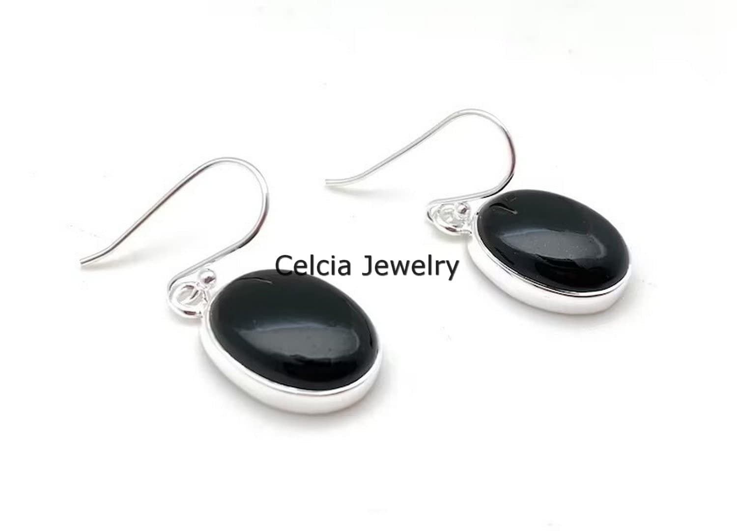 Pendientes colgantes de plata de ley 925 maciza para mujer, amatista natural, piedra preciosa púrpura, hermosos pendientes hechos a mano con piedra natal de febrero