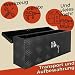 Trucky Deichselbox Schwarz Werkzeugkasten Truckbox Alu Box Anhänger Kiste mit Deckel Abschließbar Alubox Transportbox Werkzeugbox Aluminium Aufbewahrungsbox D015